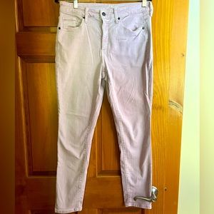 Lilac/blush stretch high rise  skinny jeans